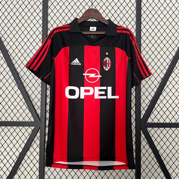 Tailandia Camiseta AC Milan Replica Primera Ropa Retro 2000 2002